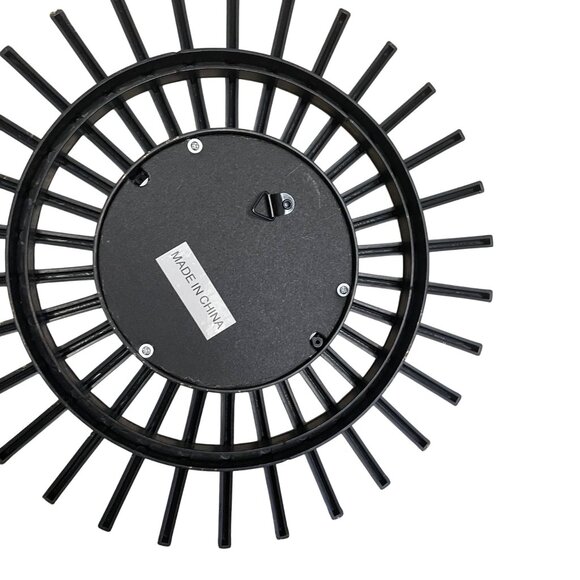 Set Of 3 Black Gold Sunburst Wall Mirrors Decorative READ Lightweight Design Rea - Picture 2 of 7